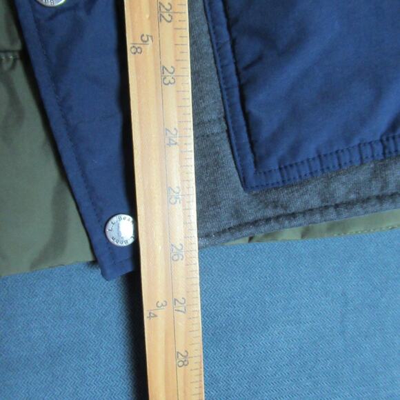 LL Bean Vest Mens Size Large Blue Gray Outdoors Casual Hiking Utility Cabincore - Picture 4 of 6